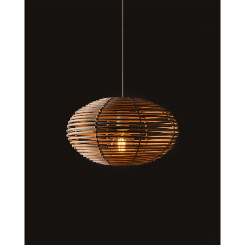 Подвесной светильник, люстра Nowodvorski 11153 Rattan S E27 1x25W IP20 бежевый
