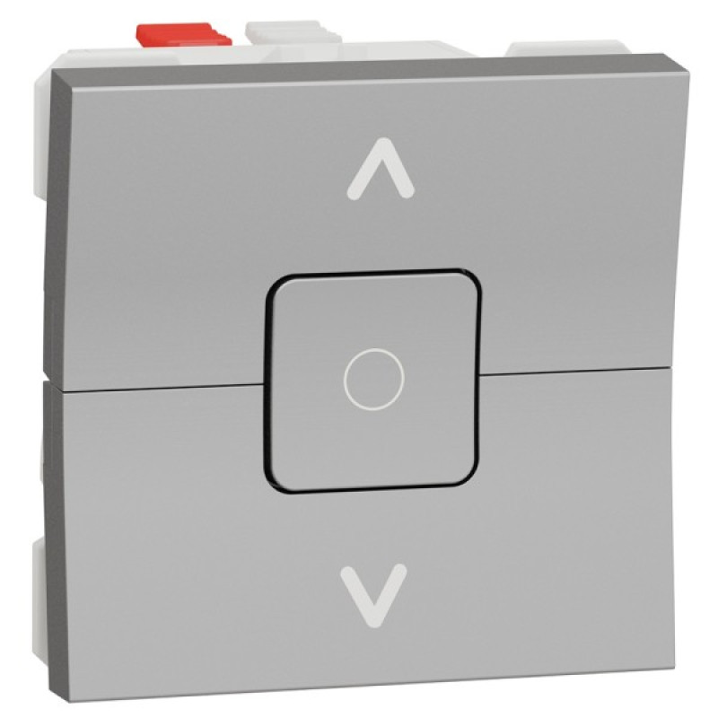 Двухклавишный выключатель Schneider Electric NU320830 для жалюзи (схема 4) 6А 2М (алюминий)