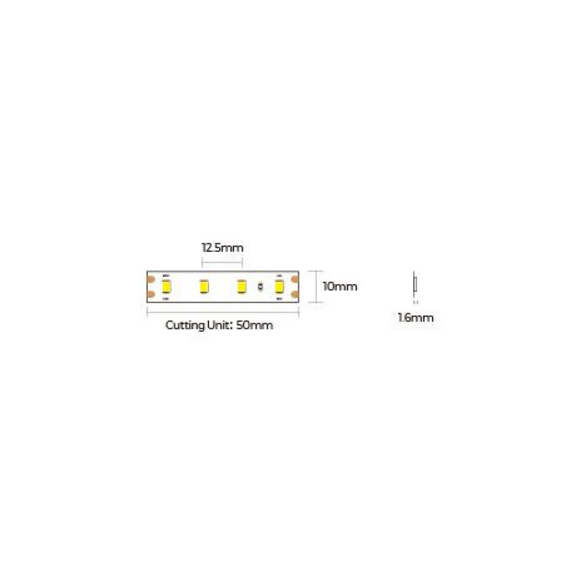 LED лента COLORS 80-2835-48V-IP20 5.8W 650Lm 4000K 5м (D880-48V-10mm-NW)