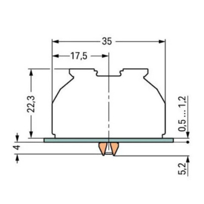 П'ятиконтактна сполучна колодка Wago 862-8505 L3-N-PE-L1-L2