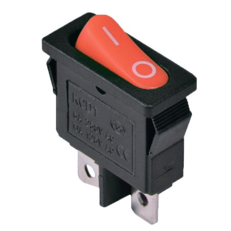 Переключатель TNSy KCD1-12-101 R/B овальный красный (TNSy5500687)