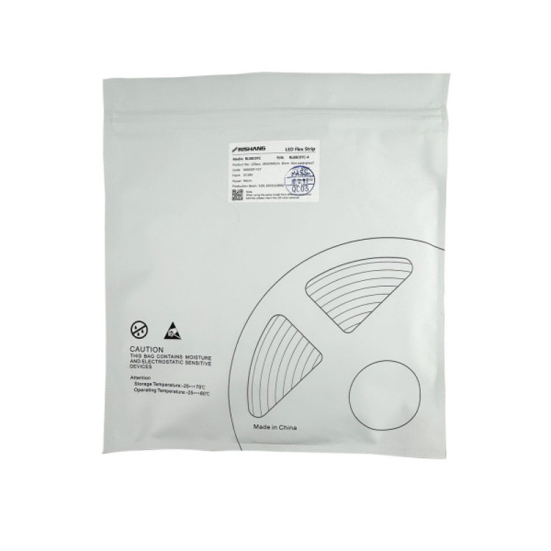 LED лента RISHANG 120-2835-24V-IP20 9W 765Lm 3000K 10м (RL08С0TC-4-WW)
