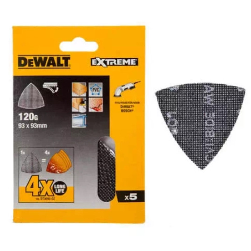 Шліфувальний папір DeWALT DTM3095 P240 93мм (5шт)
