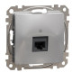 Компьютерная розетка Schneider Electric Sedna Design & Elements RJ45 кат. 5е UTP алюминий SDD113451