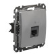 Компьютерная розетка Schneider Electric Sedna Design & Elements RJ45 кат. 5е UTP алюминий SDD113451
