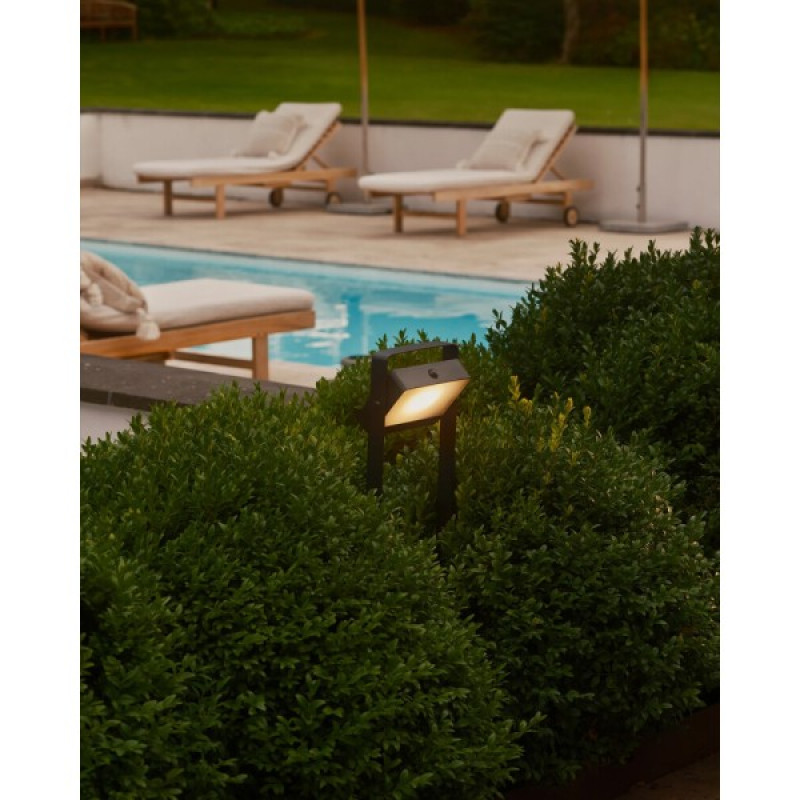 Уличный светильник на солнечной батарее Nordlux 2518268003 Saulio LED 1x4.5W 3000K 370Lm IP44 черный