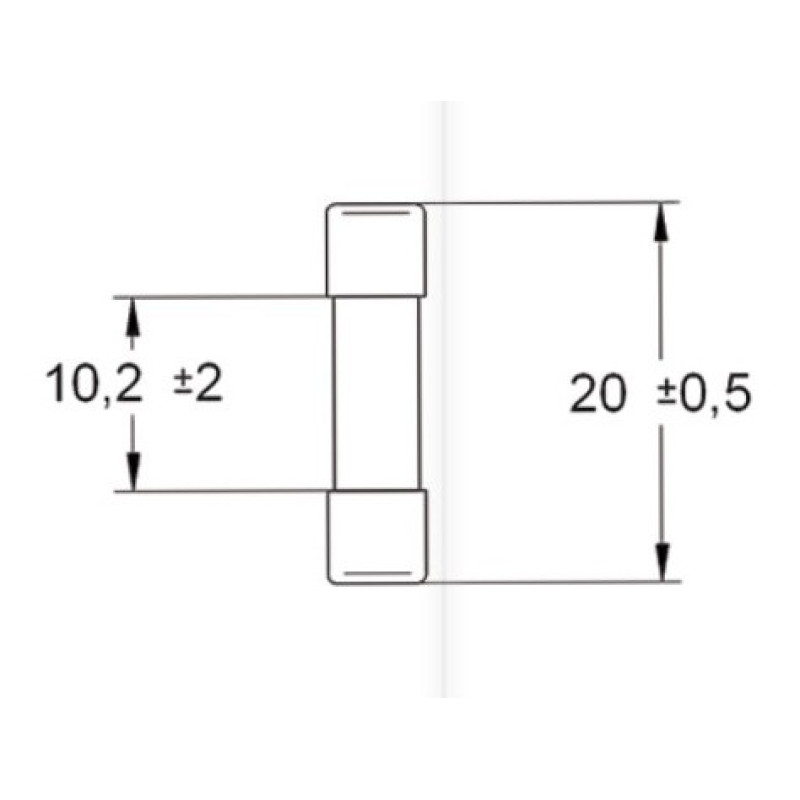 Мини-предохранитель ETI 006710051 CH 5x20 Т 3.15A/250V