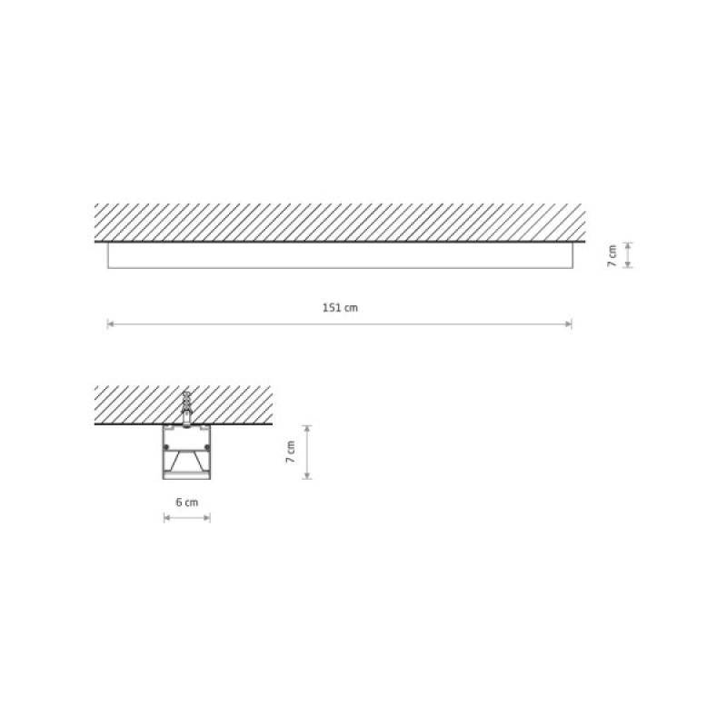 Потолочный светильник Nowodvorski 10213 CL Office Pro LED 1x40W 3000K 4540Lm IP20 черный