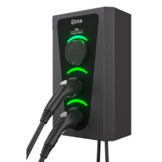 Бытовая зарядная станция Octa Energy W322-S-C2-C2 Wall на 22кВт (розетка 1ф + Type 2 + Type 2)