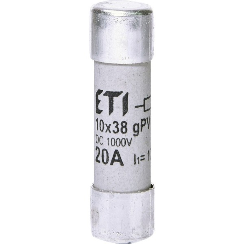 Запобіжник ETI 002625108 CH 10x38 gPV 20A 1000V (10kA) UL
