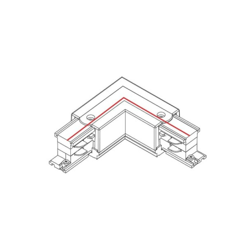 З'єднувач кутовий Nowodvorski 8228 CTLS Power L Connector Right чорний