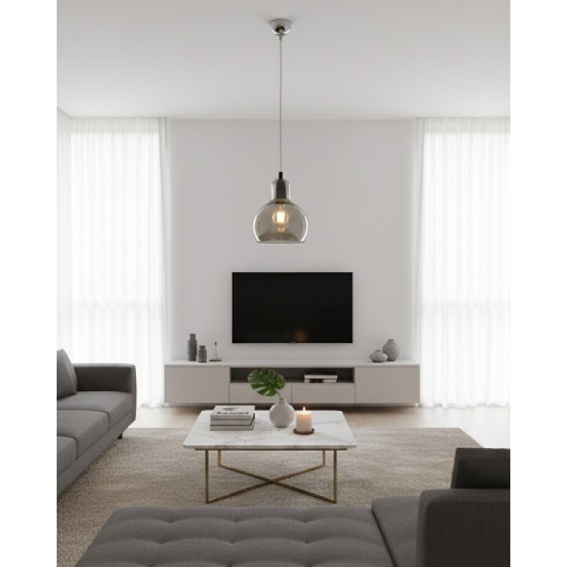Підвісний світильник, люстра TK Lighting 602 Mango E27 1x15W IP20 димчастий