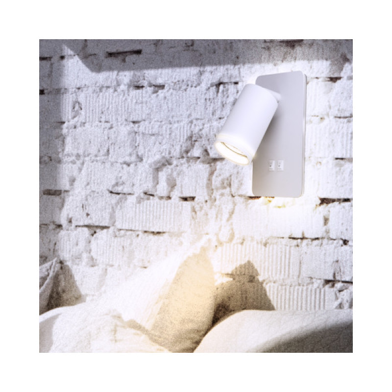 Бра, настенный светильник Goldlux 324351 Paris GU10+Led 2x10+6W IP20 WH