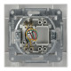 Розетка телефонная RJ11 4 контакта белая Asfora, EPH4100121