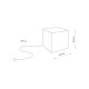 Уличный светильник Nowodvorski 8966 Cumulus Cube M E27 1x25W IP44 белый