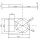 Переключатель NOARK Ex9P1 S3I b с подсветкой синий (105687)