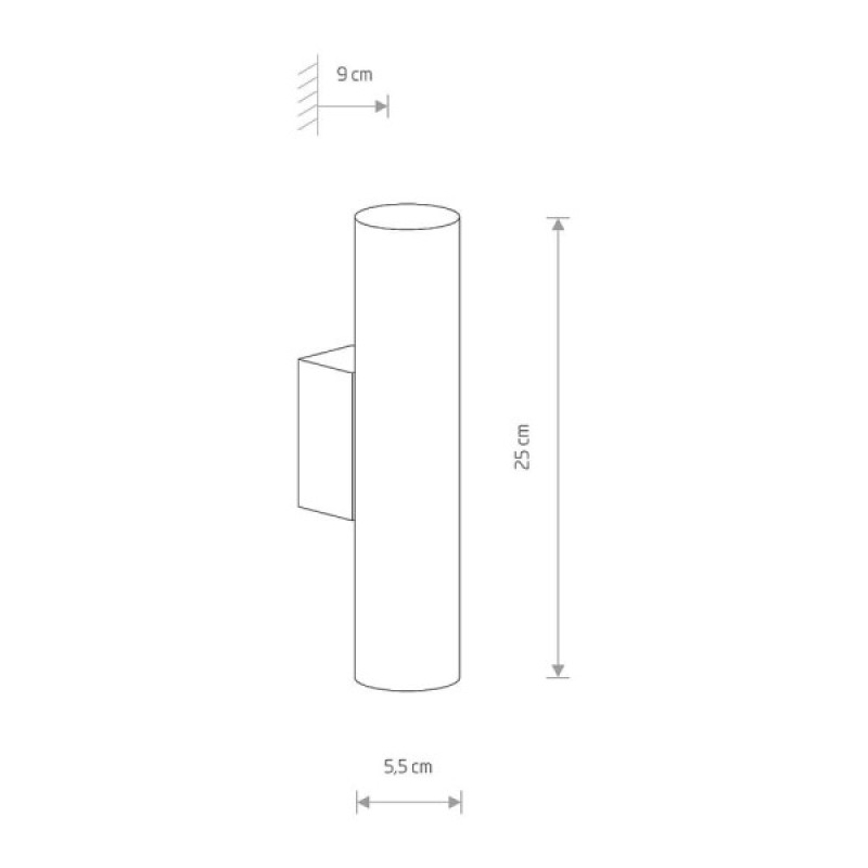 Бра Nowodvorski 38073 Eye wall GU10 2x10W IP20 Wh