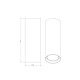 Точечный светильник Pikart 34582-1 LLP GU10 1x60W IP20 голубой