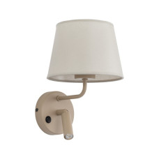 Бра, настенный светильник TK Lighting 11596 Maja E27+G9 1+1x15W+8W IP20 бежевый