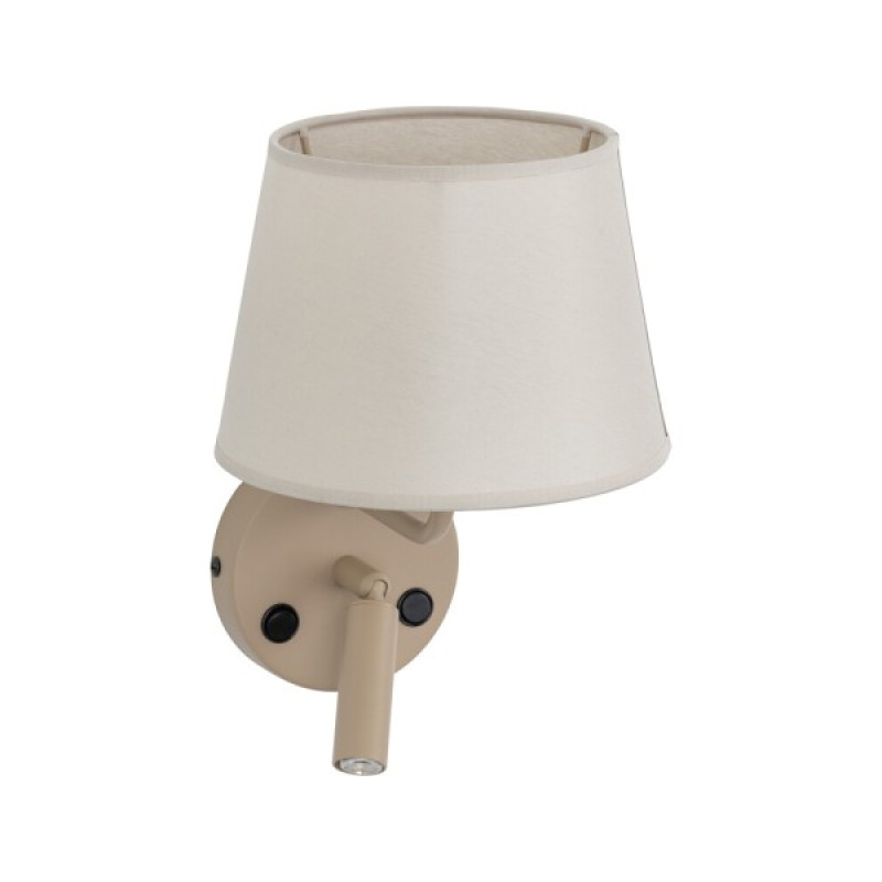 Бра, настенный светильник TK Lighting 11596 Maja E27+G9 1+1x15W+8W IP20 бежевый