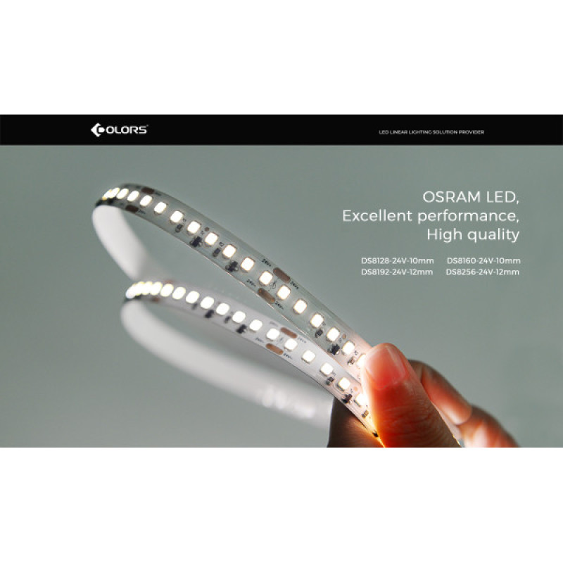 LED лента COLORS 192-2835-24V-IP20 25W 3700Lm 4000K 5м (DS8192-24V-12mm-NW)