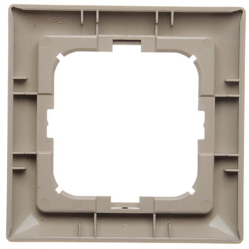 Одномісна рамка ABB Basic 55 2CKA001725A1526 2511-99-507 (бежевий мейсон)