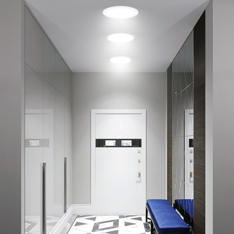 Светильник LED даунлайт Violux FRAME 12W 4200K круг IP20 черный ( 120092 )