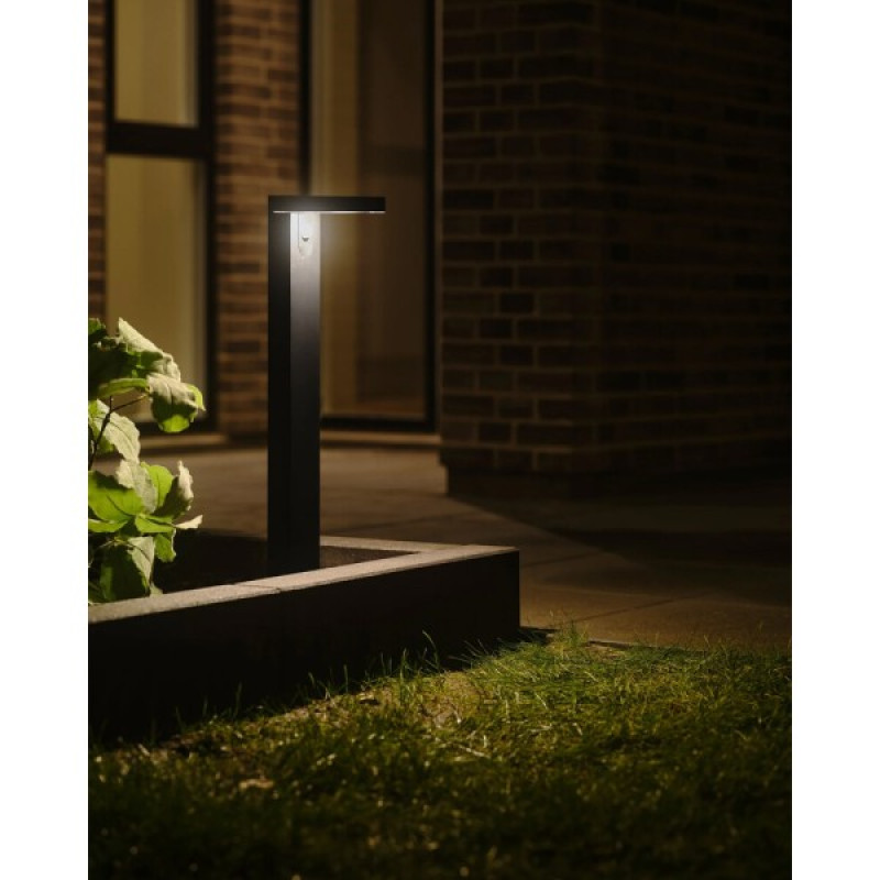Вуличний світильник на сонячній батареї Nordlux 2118178003 Rica LED 1x4.5W 3000K 380Lm IP44 чорний