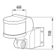 Инфракрасный датчик движения E.Next e.sensor.pir.13.white 270° IP44 белый (s061018)