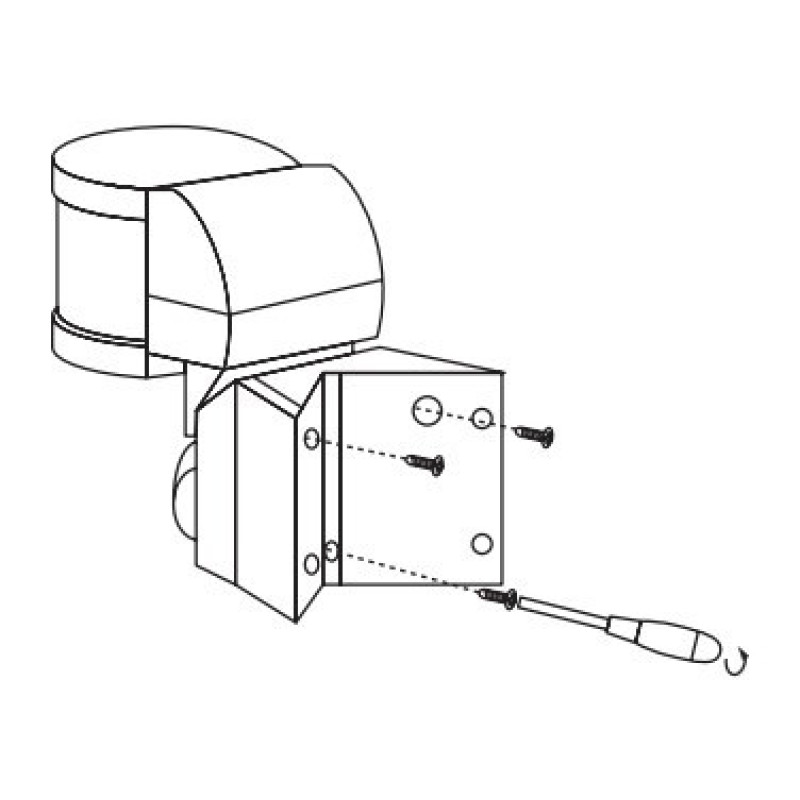 Инфракрасный датчик движения E.Next e.sensor.pir.13.white 270° IP44 белый (s061018)