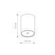 Потолочна основа для світильника Nowodvorski 8550 Cameleon Canopy E 10W IP20 Bl