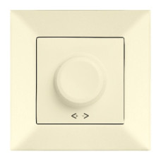 Світлорегулятор поворотний Meridian, 600W RL, кремовий