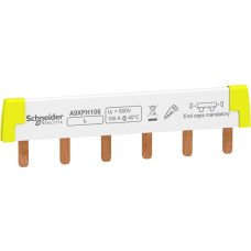 Однополюсная гребенчатая шина Schneider Electric A9XPH106 на 6 модулей