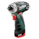 Акумуляторний безударний дриль-шуруповерт Metabo PowerMaxx BS Basic 12В 2x2,0Аг 17/34Нм 0-360/0-1400об/хв (600984000)
