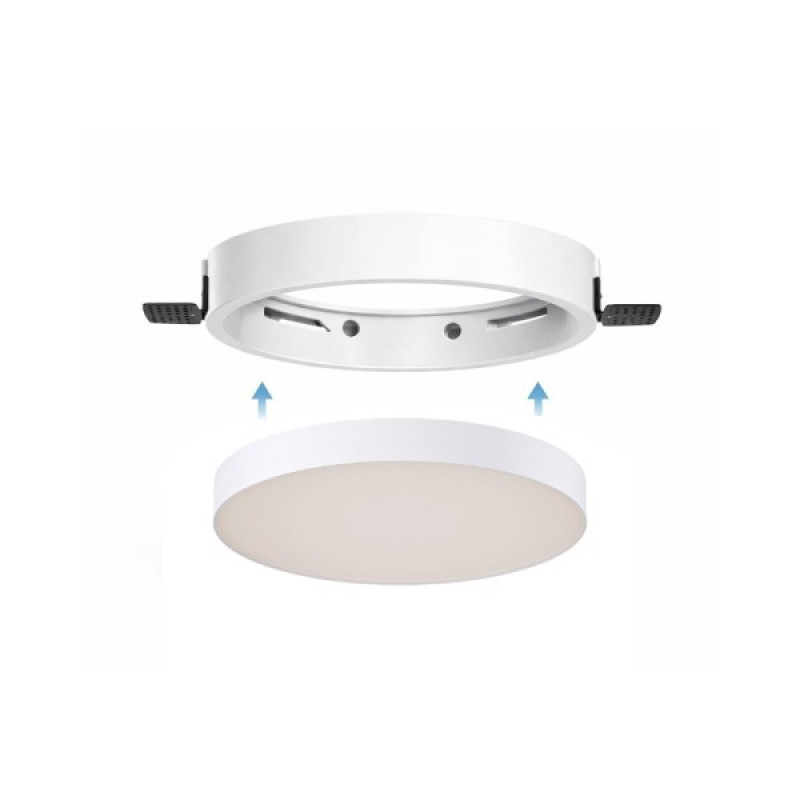 Потолочный светильник Kloodi KD-MONZA120 12W CCT WH LED 3000K/4000K/6000K 1200Lm IP44 белый