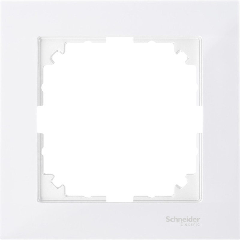 Одноместная рамка Schneider Electric M-PURE MTN4010-3619 полярно-белая