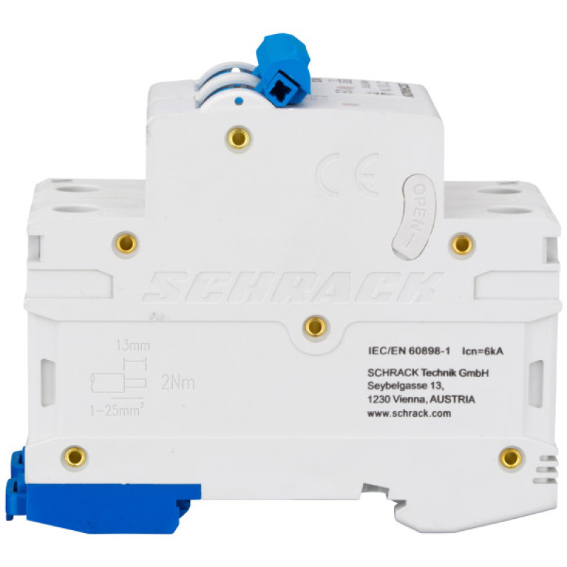 Автоматичний вимикач Schrack BM017206ME 10кА 6А 2P C ME