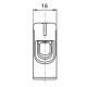 Клема Promfactor FT 1Р Cu:2.5-35мм²/ Al:2.5-35 2,5-35мм² сіра FT1035F