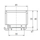 Клема Promfactor FT 1Р Cu:2.5-35мм²/ Al:2.5-35 2,5-35мм² сіра FT1035F