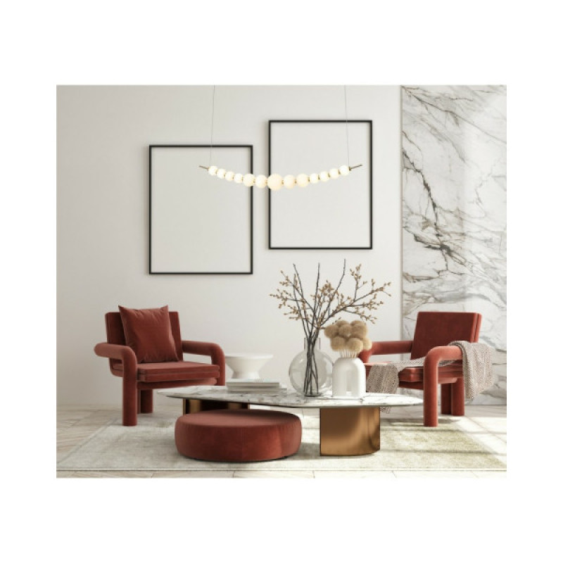 Люстра Italux PND-36472-37W-3K-GD Ronza Led 1x37W 3000K 3100Lm IP20 Золота