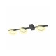 Світильник стельовий Goldlux 326263 Joy GX53 3x10W IP20 Чорний