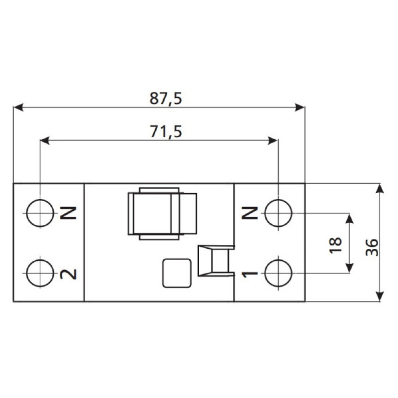 УЗО ETI 002062530 EFI-2 100/0.03 тип A (10kA)