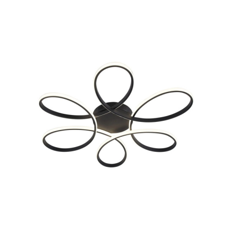 Люстра Goldlux 331823 Fiore XL LED 1x42W 4000K 5500Lm IP20 чорна