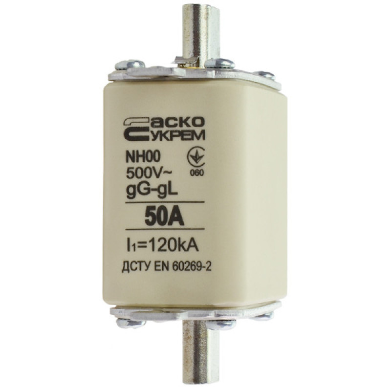 Запобіжник Аско-Укрем NH00 50A gG (A0050010012)