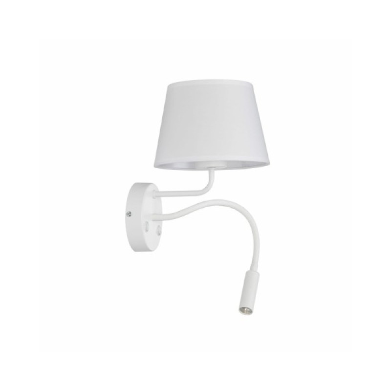 Бра, настінний світильник Tk Lighting 10080 Maja E27+G9 2x60+6W IP20 Wh