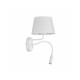 Бра, настінний світильник Tk Lighting 10080 Maja E27+G9 2x60+6W IP20 Wh