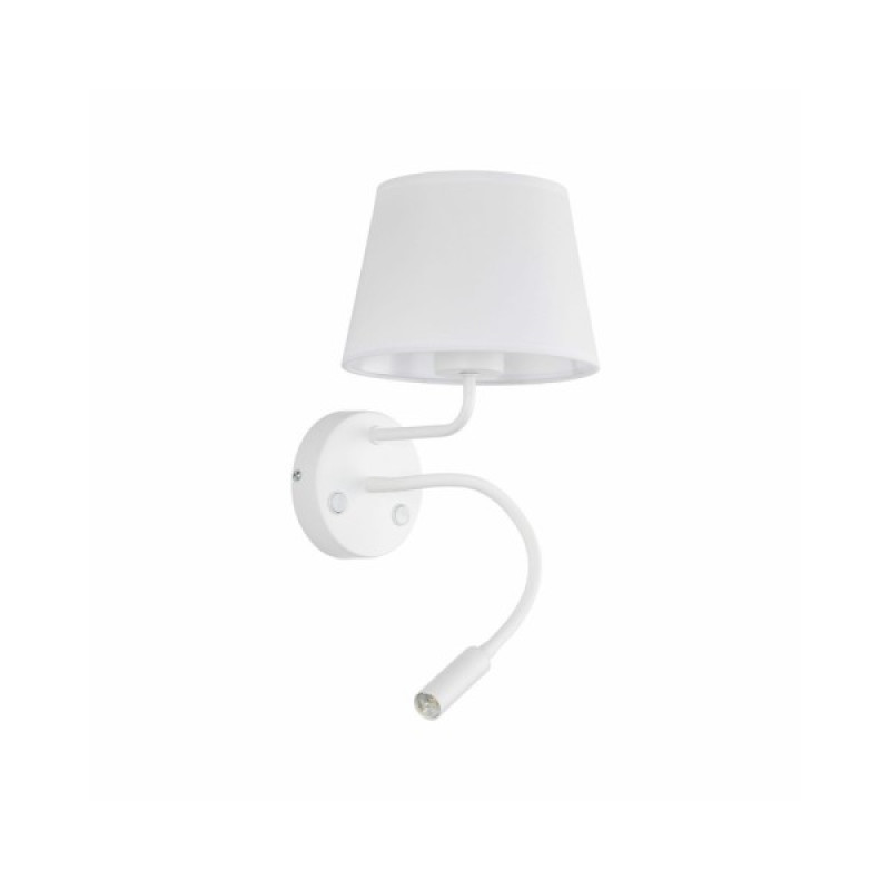 Бра, настінний світильник Tk Lighting 10080 Maja E27+G9 2x60+6W IP20 Wh