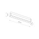 Магнитный трековый светильник Nowodvorski 10644 LVM Focus Out LED 1x9W 4000K 880Lm IP20 черный