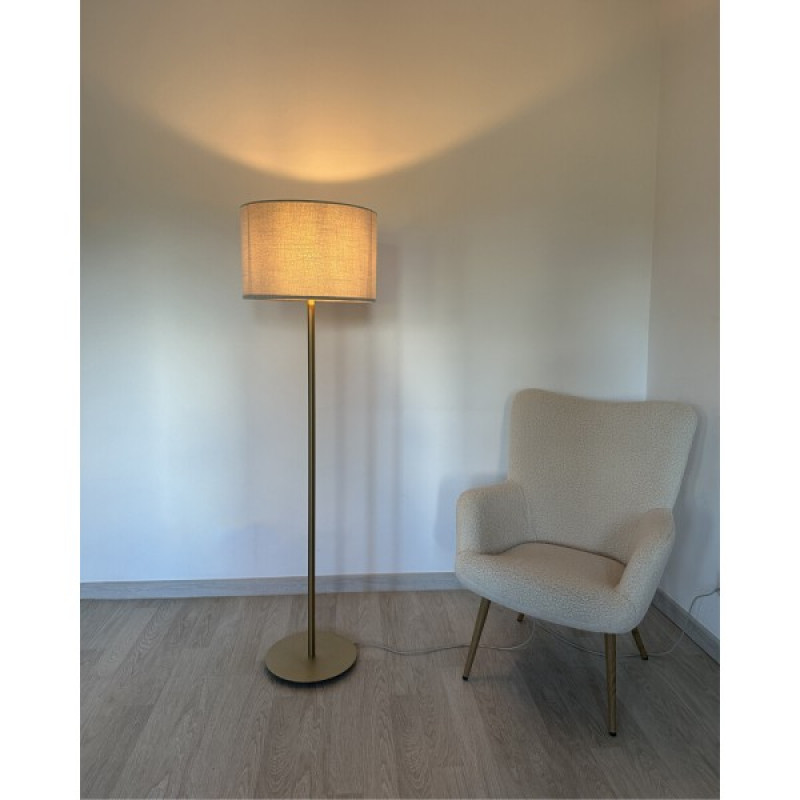 Торшер Nowodvorski 11656 Santana E27 1x25W IP20 бежевый