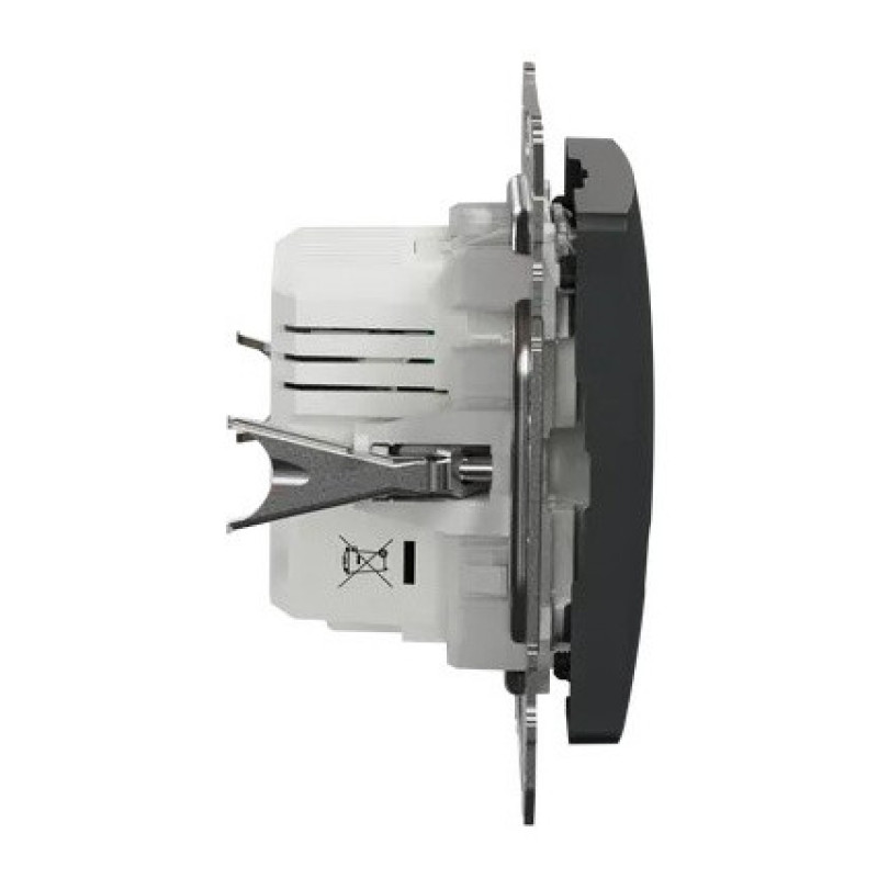 USB-розетка Schneider Electric Sedna Design & Elements A+C 2,4A чорна SDD114402